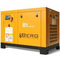 Промышленный винтовой компрессор BERG ВК-7,5Р-E/12 бар с ременным частотно-регулируемым приводом