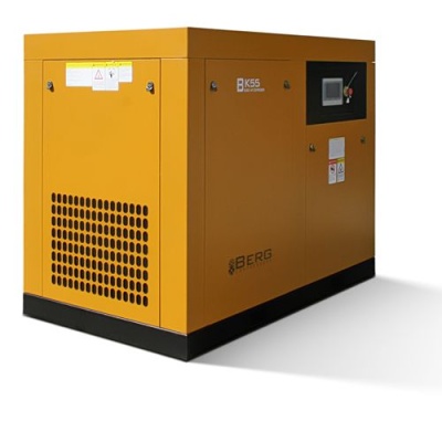 Промышленный винтовой компрессор BERG ВК-55Р-E/12 бар с ременным частотно-регулируемым приводом