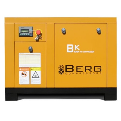 Промышленный винтовой компрессор BERG ВК-5,5Р-E/12 бар с ременным частотно-регулируемым приводом