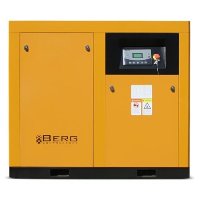 Промышленный винтовой компрессор BERG ВК-30-E/10 бар с прямым частотно-регулируемым приводом