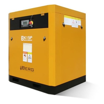 Промышленный винтовой компрессор BERG ВК-15Р-E/7 бар с ременным частотно-регулируемым приводом