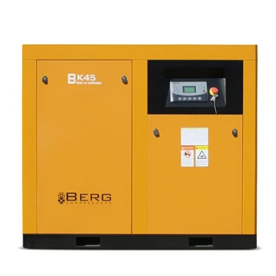 Промышленный винтовой компрессор BERG ВК-45Р-E/8 бар с ременным частотно-регулируемым приводом
