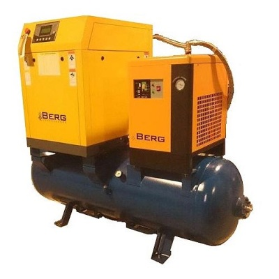 Промышленный винтовой компрессор BERG ВК-15РО-500/8 бар с ременным приводом