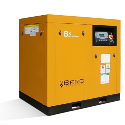 Промышленный винтовой компрессор BERG ВК-22Р-E/7 бар с ременным частотно-регулируемым приводом